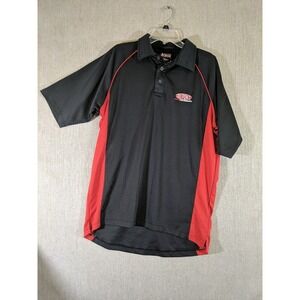 Chase Authentics Jeff Gordon Race Nascar Black Red Polo L DuPont Motorsports #24